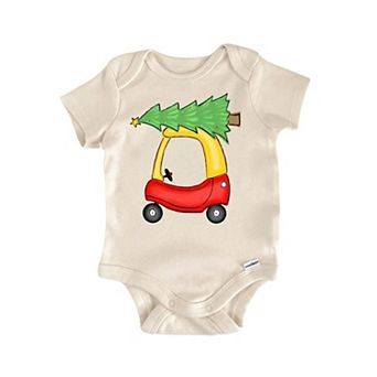 Red Car Christmas Tree Newborn Baby Onesie®