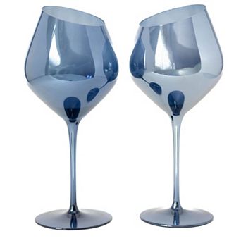Jeanne Fitz Slant Wine Glasses Set of 2