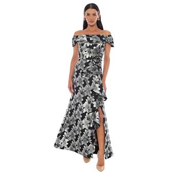 Women's OC by Oleg Cassini Off-The-Shoulder Dress