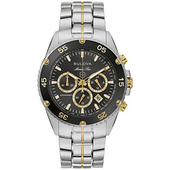 Bulova Men's 41 mm Two-Tone Stainless Steel Chronograph Bracelet Watch - 98B478
