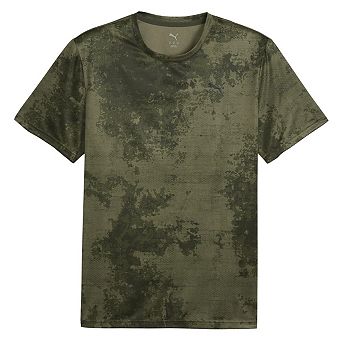 Puma Mens Tad Essentials All-Over Print Regular T-Shirt