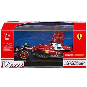 Bburago 1:43 Diecast Ferrari SF-25 & Charles Leclerc Helmet