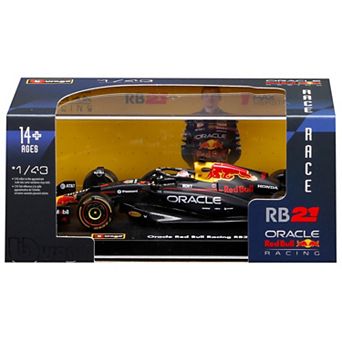 Bburago 1:43 Diecast 2025 Red Bull RB21 Model Car & Max Verstappen Drivers Helmet