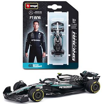 Bburago 1:64 Diecast 2025 Mercedes W16 George Russell Racing Model Replica