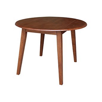International Concepts 42-Inch Round Dual Drop Leaf Dining Table