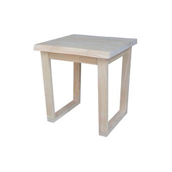 International Concepts Live Edge Solid Wood End Table