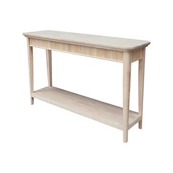 International Concepts Haven Solid Wood Sofa Table with Shelf
