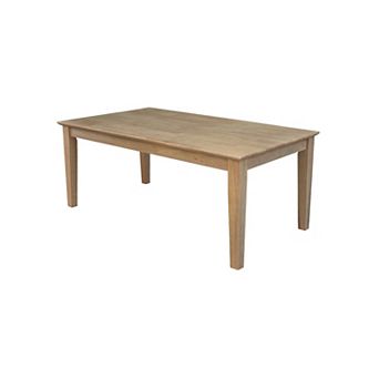 International Concepts Solid Wood Shaker Coffee Table