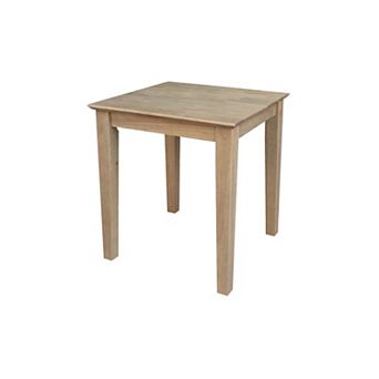 International Concepts Solid Wood Tall Shaker End Table