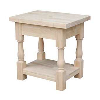 International Concepts Solid Wood Tuscan End Table