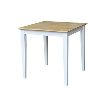 International Concepts Solid Wood Top Dining Table