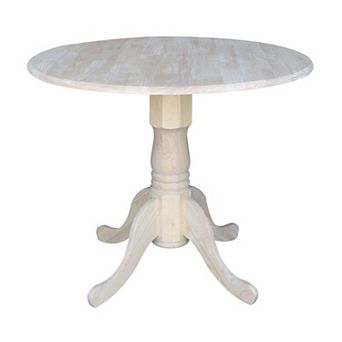 International Concepts 36-Inch Dual Drop Leaf Dining Table
