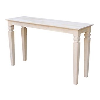 International Concepts Solid Wood Console Table