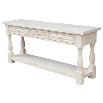International Concepts Solid Wood Tuscan Console Table