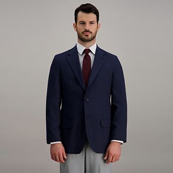 Men's Haggar® Tonal Plaid Check Tailored Fit Sport Coat