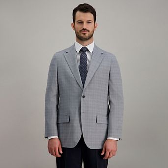 Men's Haggar® Tonal Plaid Check Tailored Fit Sport Coat