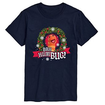 Big & Tall Sesame Street Slimey "Bah Humbug" Short Sleeve Graphic Tee