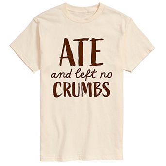 Big & Tall "Ate and Left No Crumbs" Thanksgiving Short Sleeve Graphic Tee