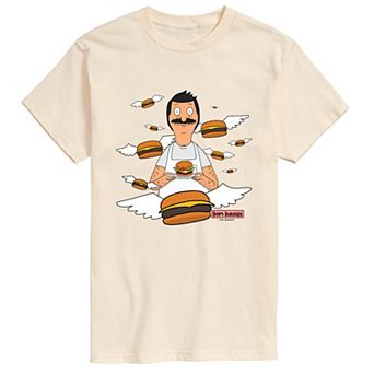 Men's Bob's Burgers Flying Burgers Short Sleeve Graphic Tee