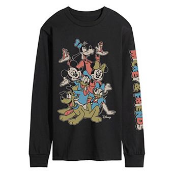 Men's Disney Mickey & Friends Retro Long Sleeve Graphic Tee
