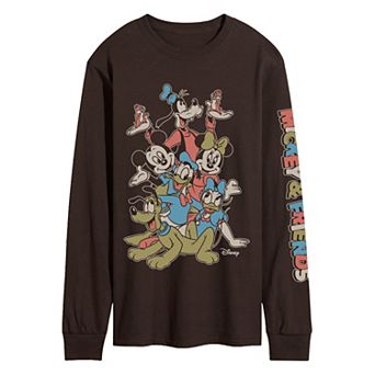 Men's Disney Mickey & Friends Retro Long Sleeve Graphic Tee