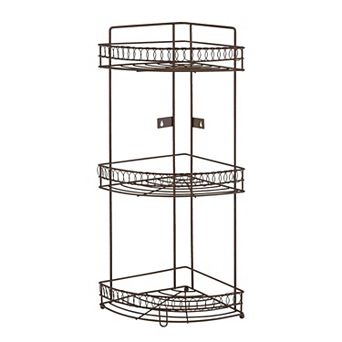Bath Bliss Curls Design 3 tier Corner Bath Shelf