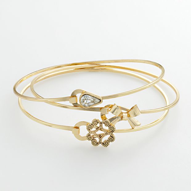 LC Lauren Conrad Hook Bangle Bracelet  Bangle bracelets, Lc lauren conrad, Hook  bracelet