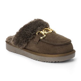 Beach by Matisse Davos Women's Slip-On Mules with Faux Fur Accent