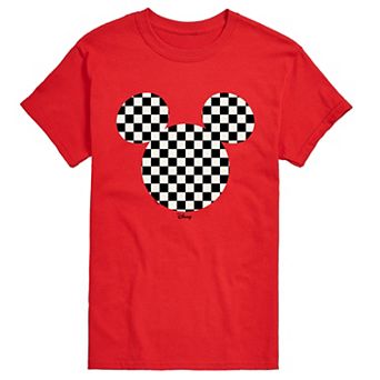 Men's Disney's Mickey Mouse Checkerboard Short Sleeve Graphic Tee