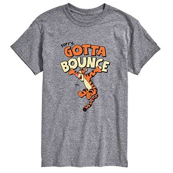 Men's Disney's Winnie The Pooh Tigger "Sorry, Gotta Bounce" Short Sleeve Graphic Tee