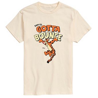 Men's Disney's Winnie The Pooh Tigger "Sorry, Gotta Bounce" Short Sleeve Graphic Tee