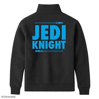 Men's Star Wars Jedi Knight Quarter Zip Graphic Fleece Pullover