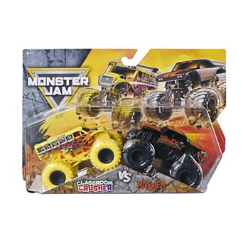 Monster Jam Classroom Crusher Vs. Mayhem 2 pc Die-Cast Monster Trucks