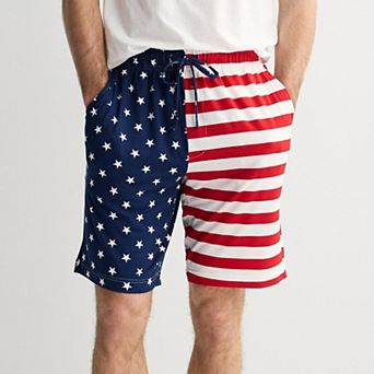 Men's Americana Half Flag Pajama Shorts