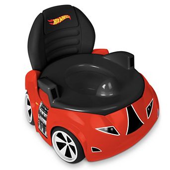 Sunny Days Entertainment Hot Wheels Potty Trainer Converts to Toilet Topper