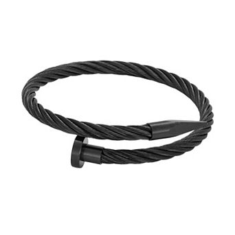 Men's Adornia Stainless Steel Rope Nail Cuff Bracelet