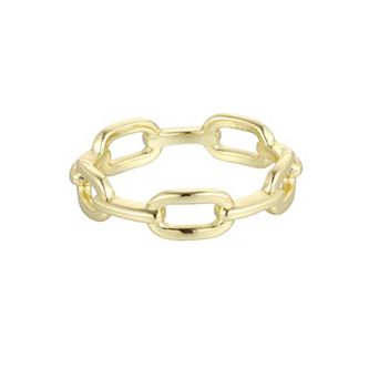 Adornia Comfort Fit Link Ring