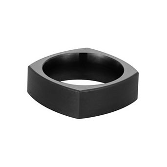 Adornia Stainless Steel Comfort Fit Straight Shank Edge Ring