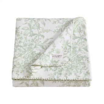 Laura Ashley Toile Delight Throw Blanket