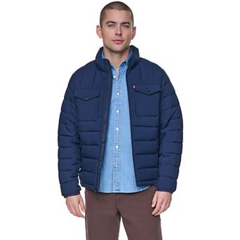 Men's Levi's® Stand Collar Mockneck Quilted Puffer Jacket