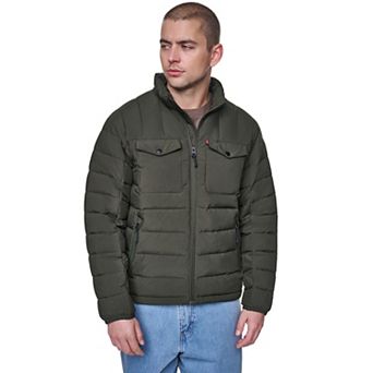 Men's Levi's® Stand Collar Mockneck Quilted Puffer Jacket