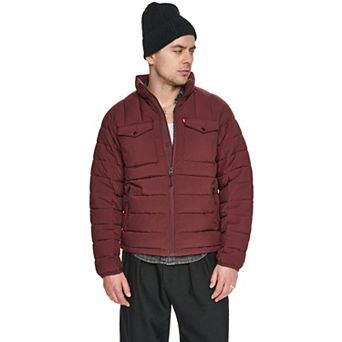 Men's Levi's® Stand Collar Mockneck Quilted Puffer Jacket