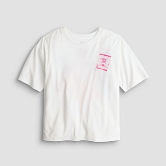 Girls 6-16 K-Pop Demon Hunters Saja Boys Snack Bags Boxy Cropped Graphic Tee