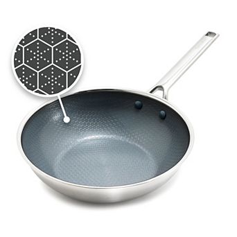 GreenPan Prism 10-inch Hybrid Stainless Steel & Ceramic Nonstick Wok