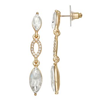 You're Invited Gold Tone Polished Stud Earrings