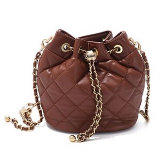 Adornia Quilted Gold Chain Adjustable Crossbody Bag