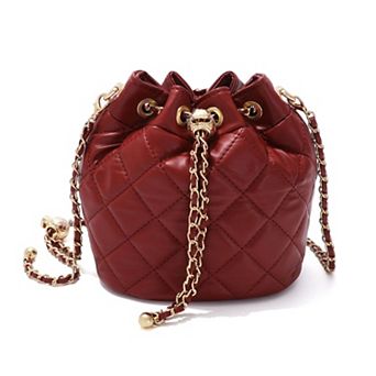 Adornia Quilted Gold Chain Adjustable Crossbody Bag