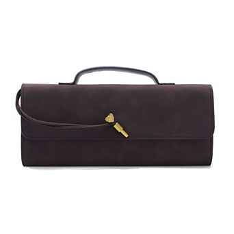 Adornia Suede Envelope Bag With Optional Strap