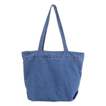 Adornia Large Denim Tote Bag