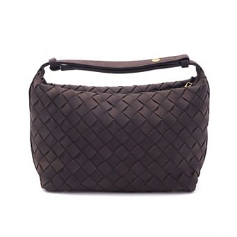 Adornia Woven Crescent Bag